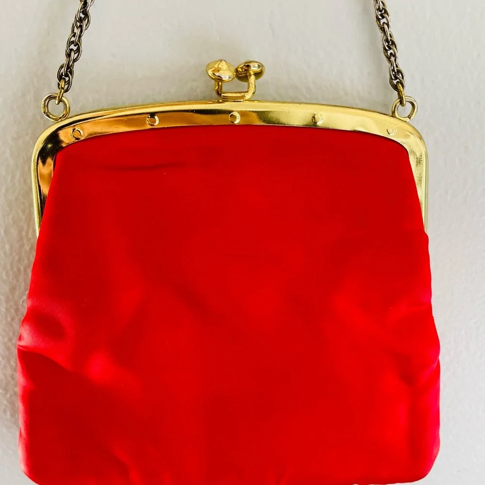 1971 Vintage Satin Clutch - Picture 1 of 4